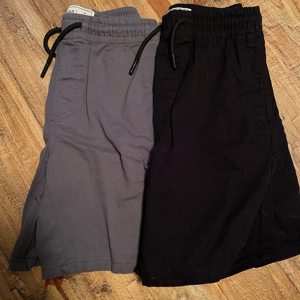 Boys Gray and Black Shorts (2)